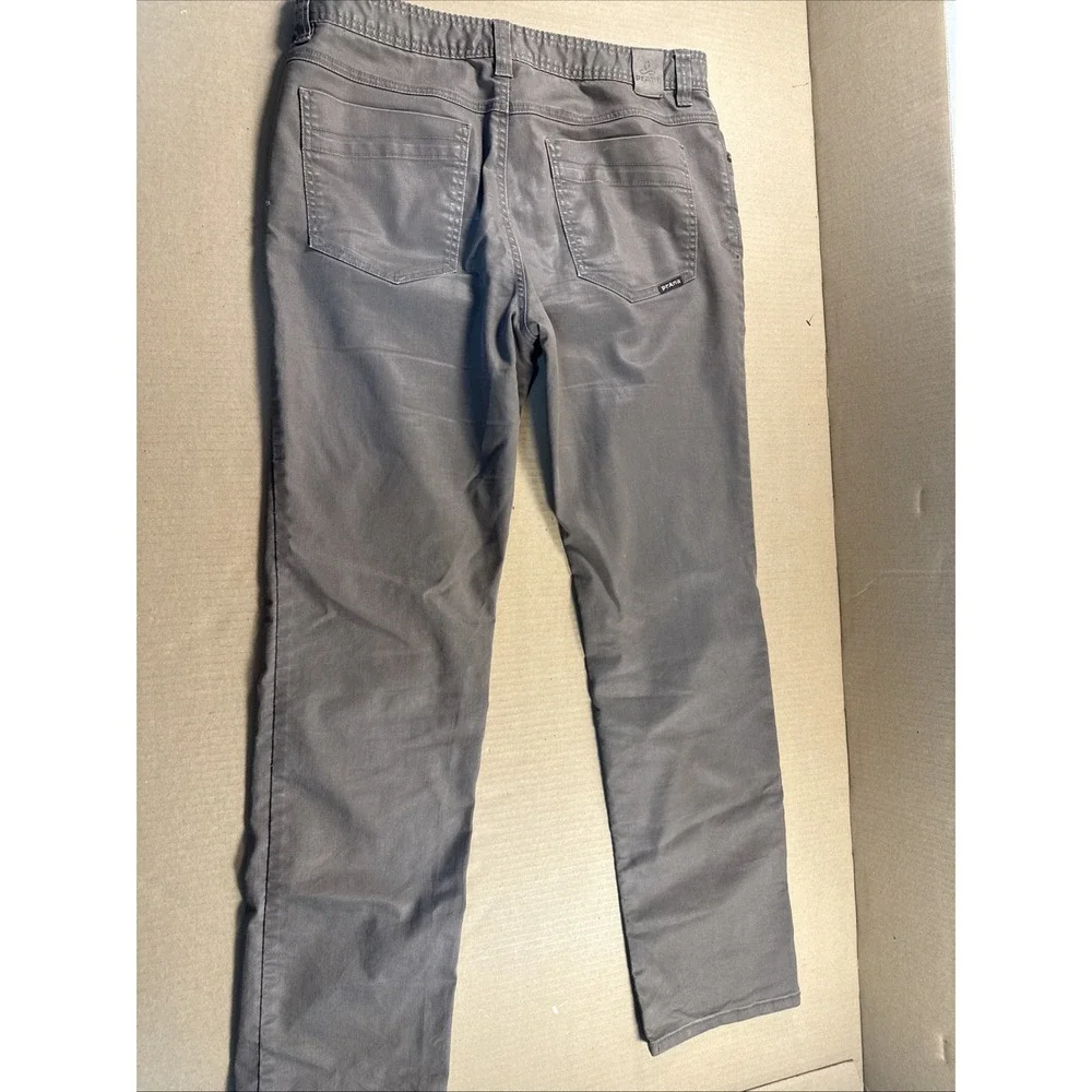Prana Jeans Men's 36x34 Gray Slim Fit Straight Stretch Casual Outdoor
